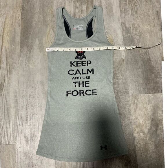 $5 ADD ON ITEM/New Under armor Star Wars women's fitted tank top keep calm - Picture 10 of 12